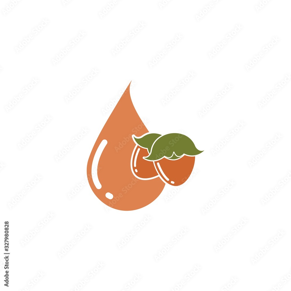 jojoba nuts oil vector illustration design jojoba nuts oil vector illustration design