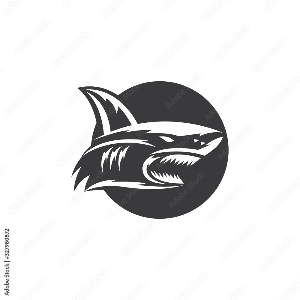 Fototapeta premium shark vector illustration design