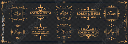 Vintage ornamental frame collection