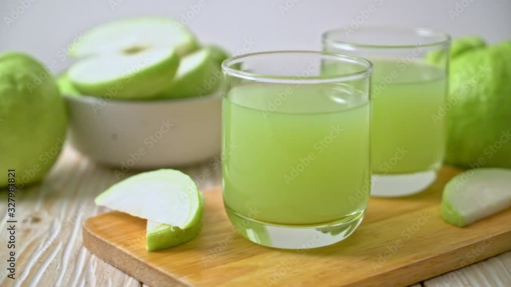 fresh guava juice glass with fresh guava fruit fresh guava juice glass with fresh guava fruit