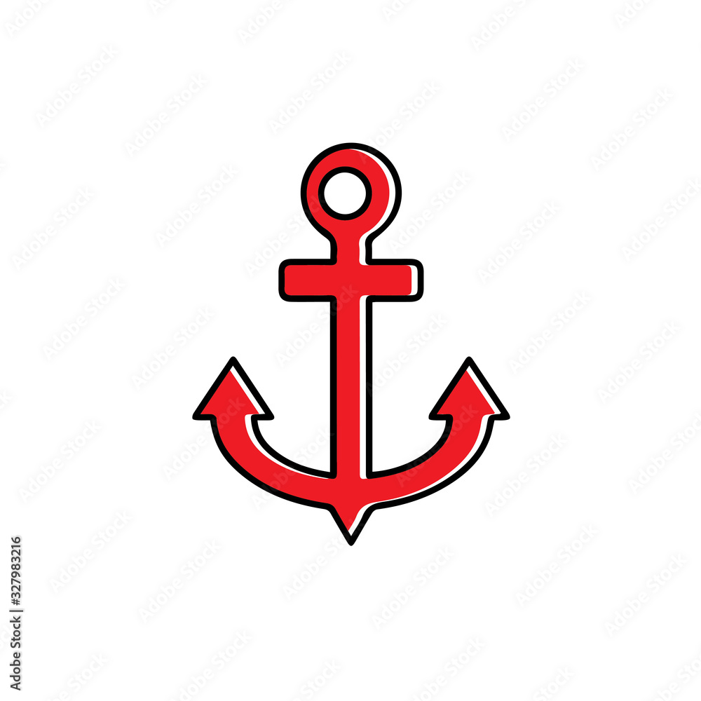 Anchor icon Logo Template vector illustration Anchor icon Logo Template vector illustration