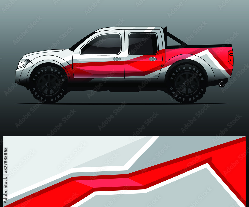 truck decal graphic wrap vector, abstract background truck decal graphic wrap vector, abstract background