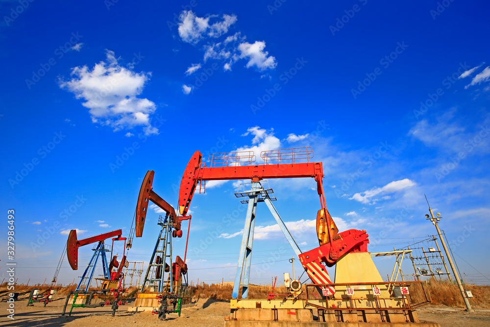 The oil pump, industrial equipment The oil pump, industrial equipment