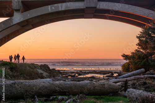 Sunset on the Oregon Coast photo