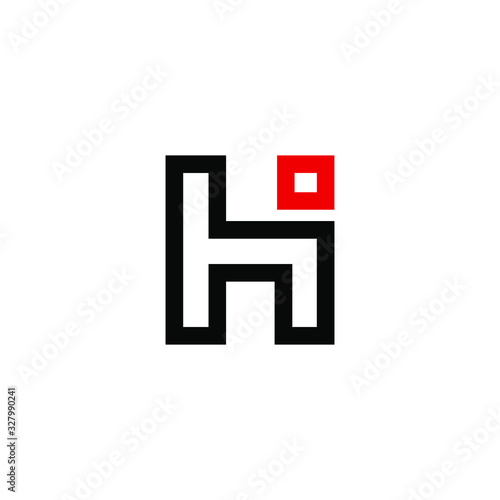 H Letter Logo Template symbols icons