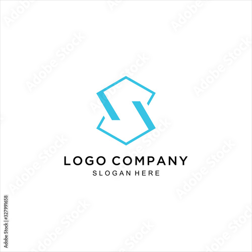 Free Download Letter S Gradient Colorful , Vector Logo Illustration Abstract Letter S Line Art Style - GFXLoad