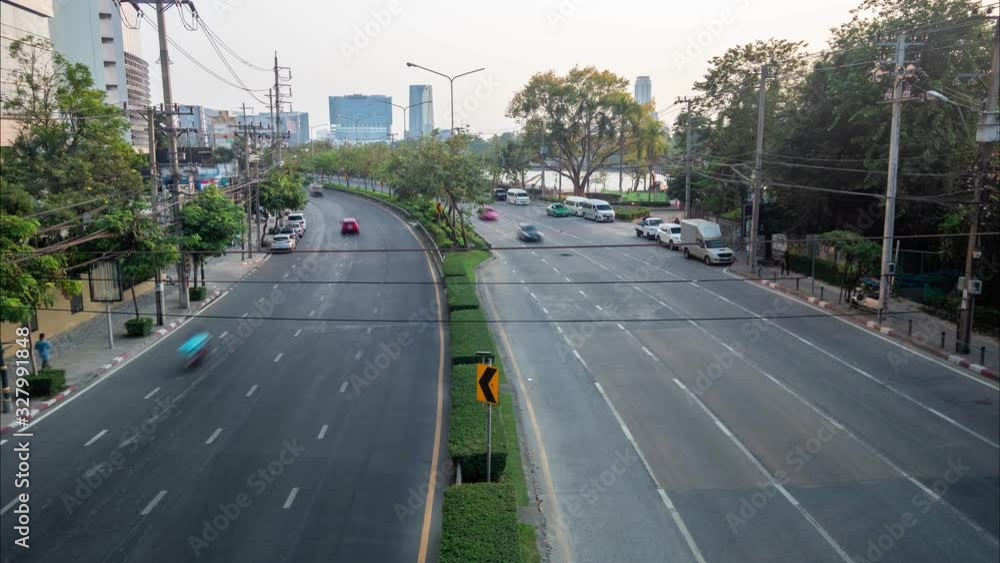 Time lapse Traffic in bangkok city Thailand at daytime. Time lapse Traffic in bangkok city Thailand at daytime.