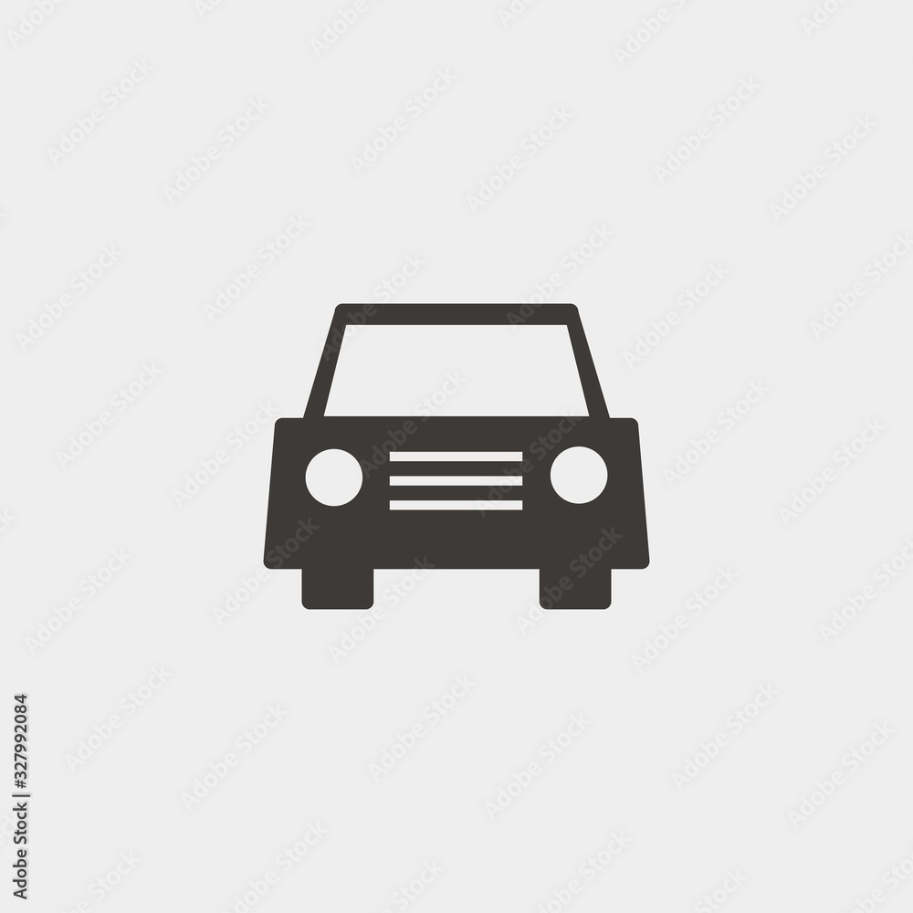car icon vector illustration and symbol for website and graphic design
