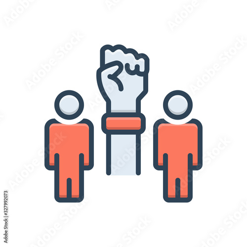 Color illustration icon for  initiatives