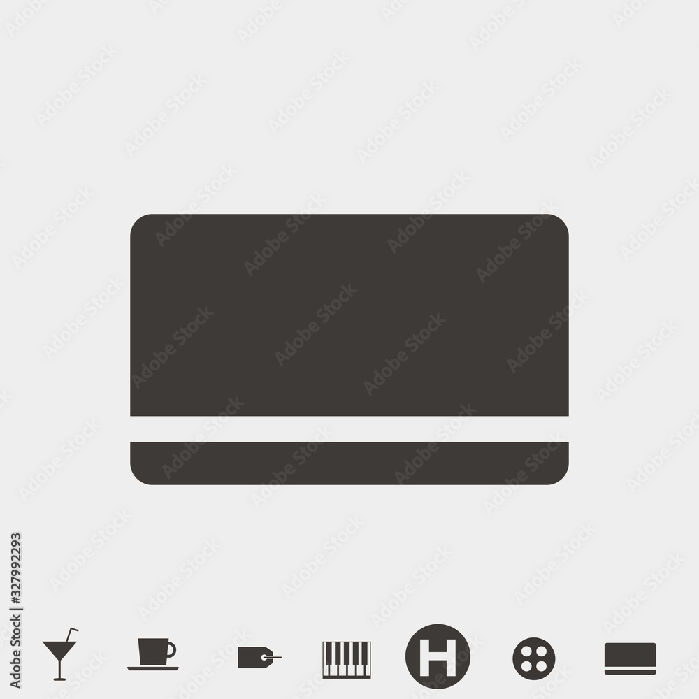 credit card icon vector illustration and symbol for website and graphic design