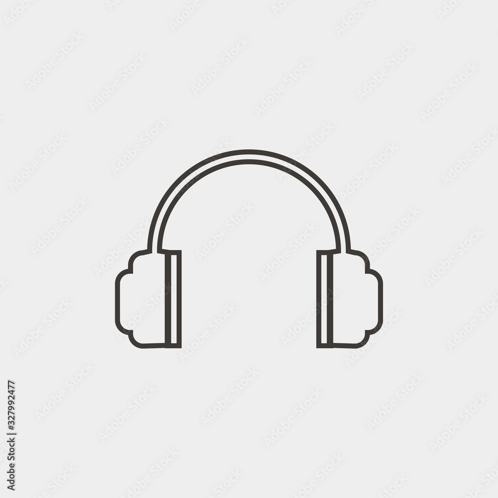 headphone icon vector illustration and symbol for website and graphic design headphone icon vector illustration and symbol for website and graphic design