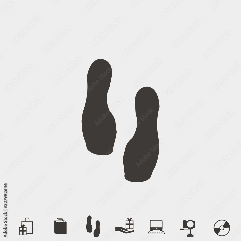 shoe print icon vector illustration and symbol for website and graphic design shoe print icon vector illustration and symbol for website and graphic design