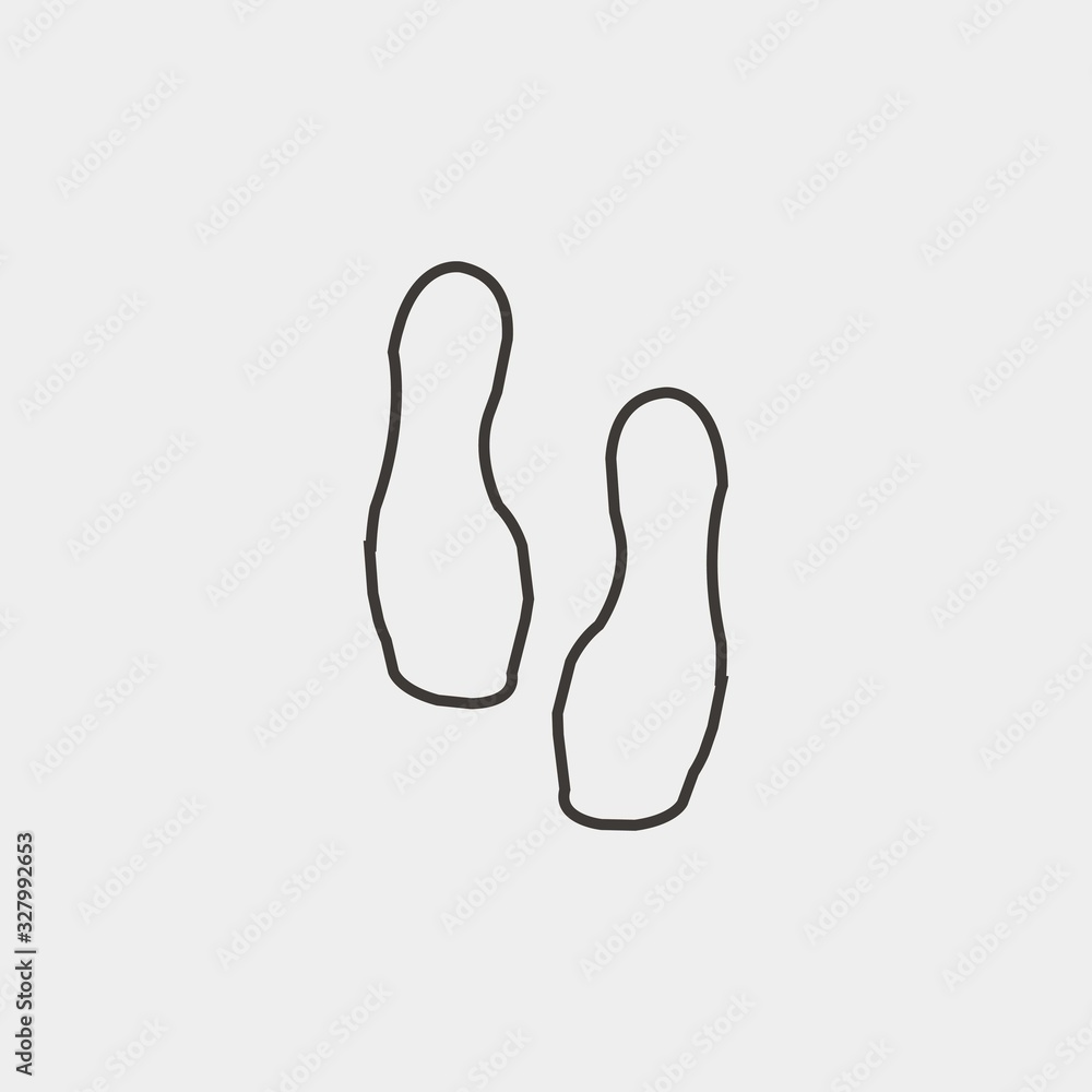 shoe print icon vector illustration and symbol for website and graphic design shoe print icon vector illustration and symbol for website and graphic design