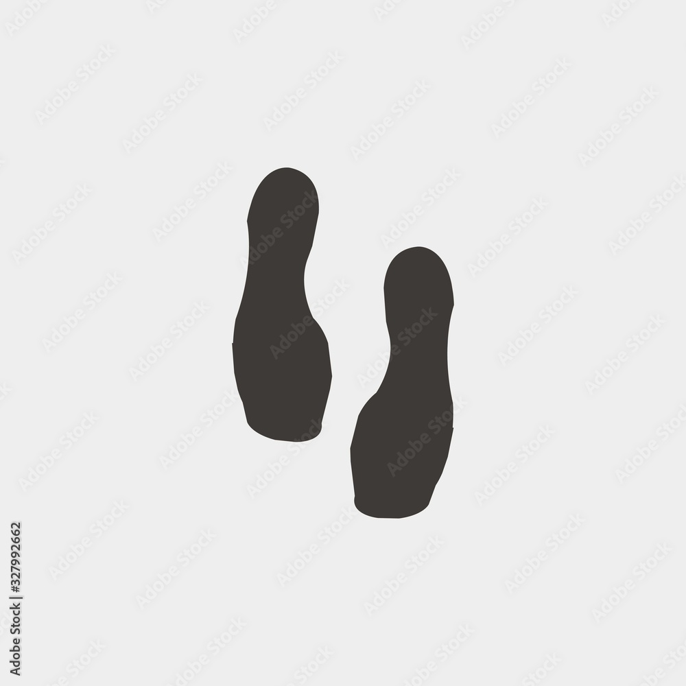 shoe print icon vector illustration and symbol for website and graphic design shoe print icon vector illustration and symbol for website and graphic design