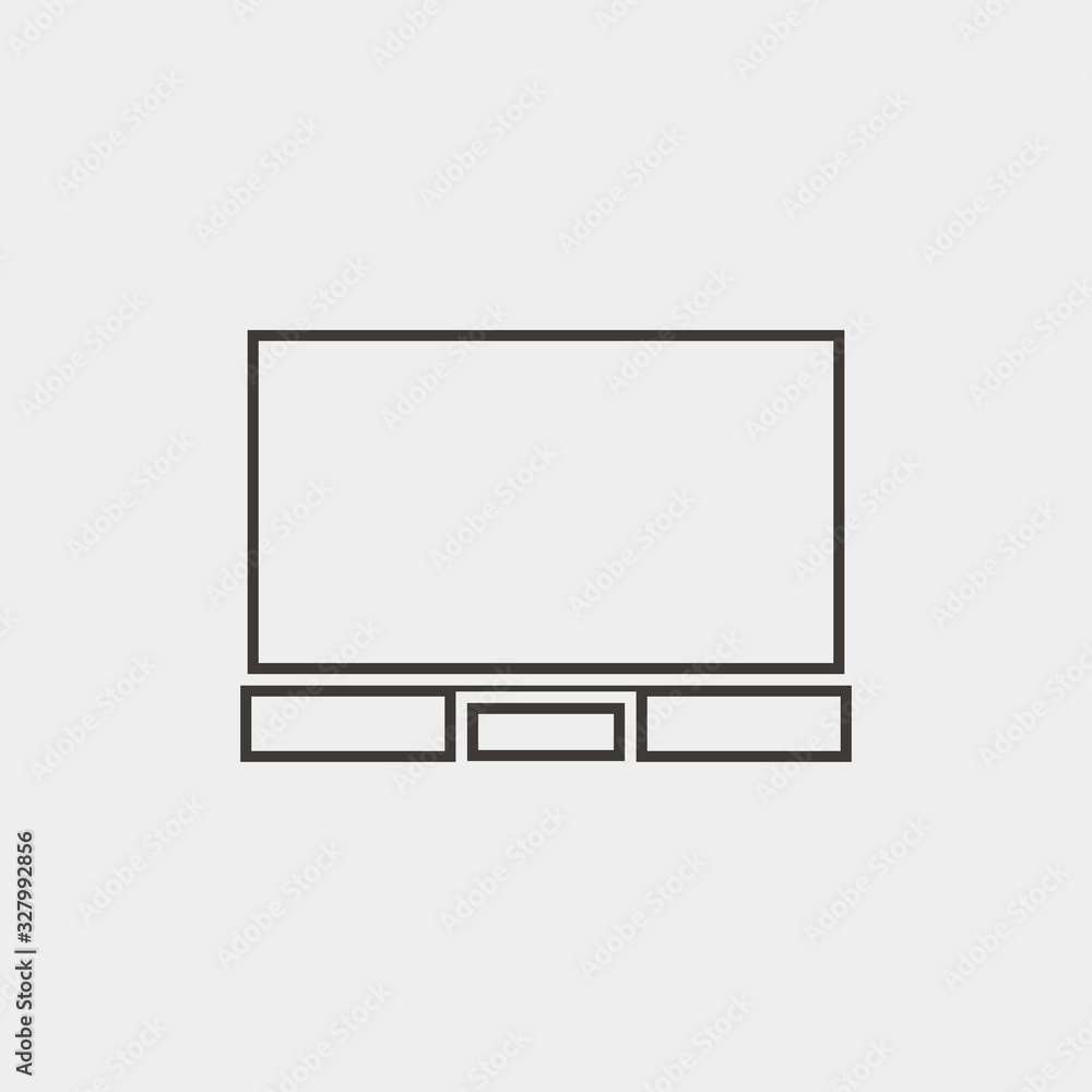tv set icon vector illustration and symbol for website and graphic design tv set icon vector illustration and symbol for website and graphic design