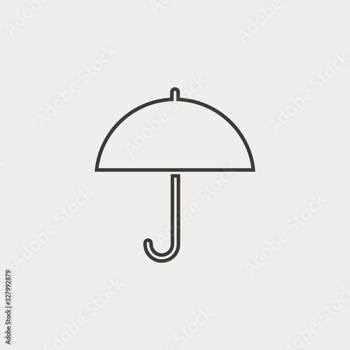 umbrella icon vector illustration and symbol for website and graphic design