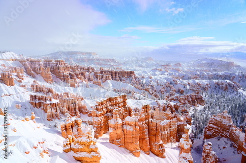 雪景色のブライスキャニオン / Bryce Canyon in the snow