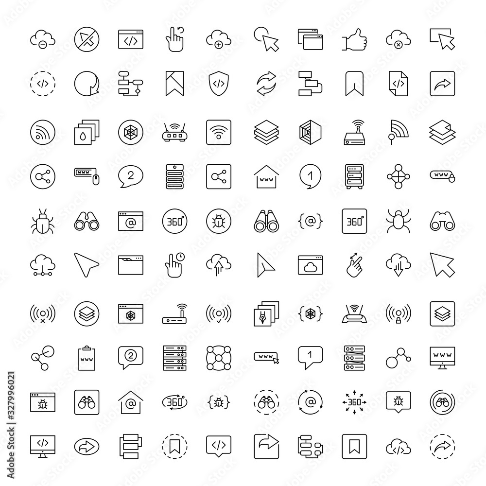 Web design icons set Web design icons set