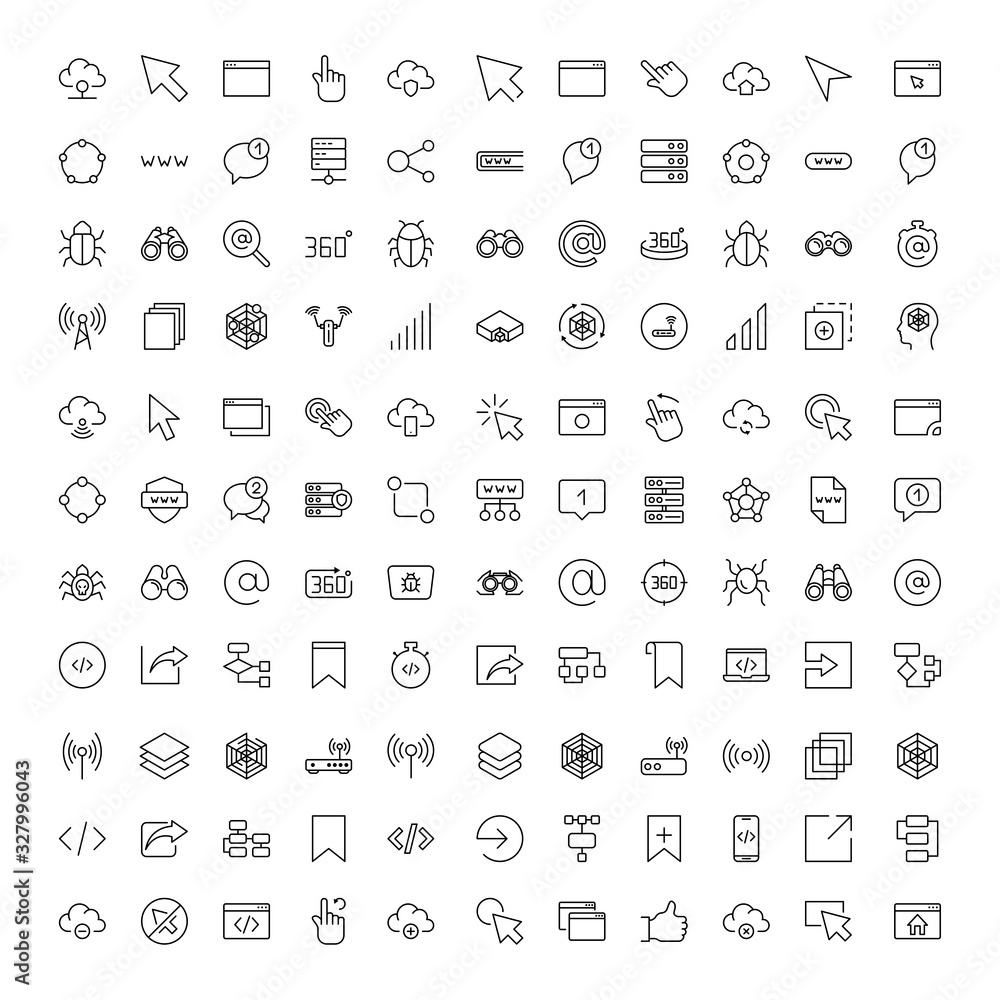 Web design icons set Web design icons set