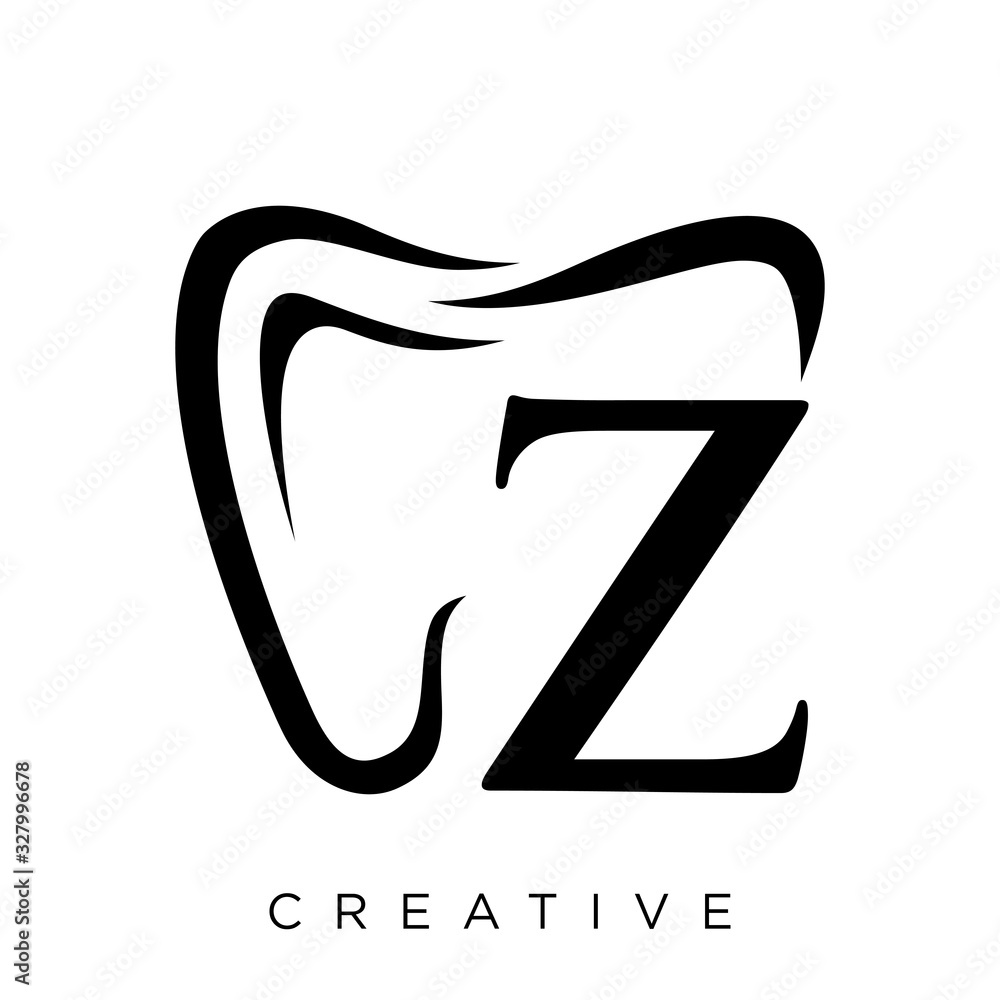 z dental logo Stock Vector Adobe Stock