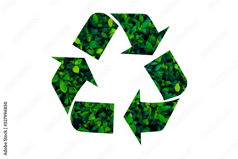 Obraz premium Symbol of recycling, waste recycling, environmental protection