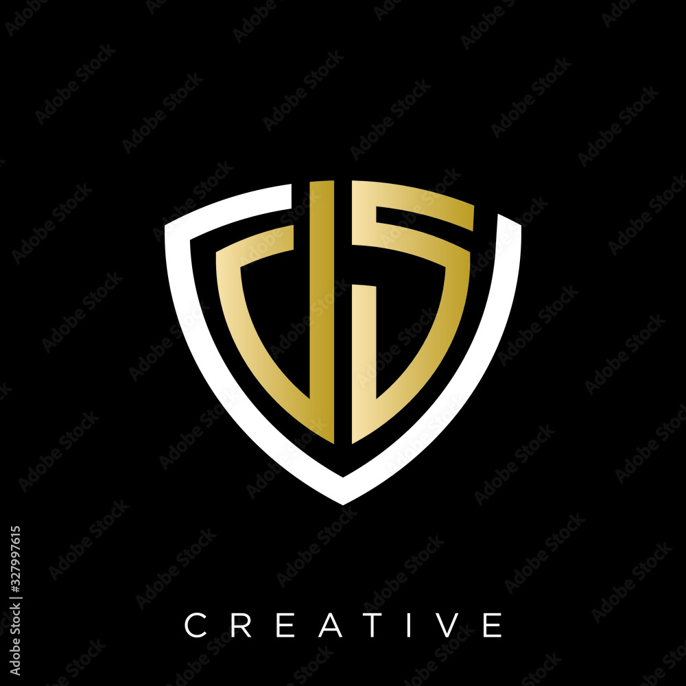 ds shield logo design vector icon ds shield logo design vector icon
