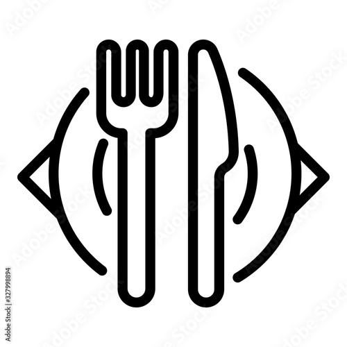 Wedding ceremony dishes icon. Outline wedding ceremony dishes vector icon for web design isolated on white background