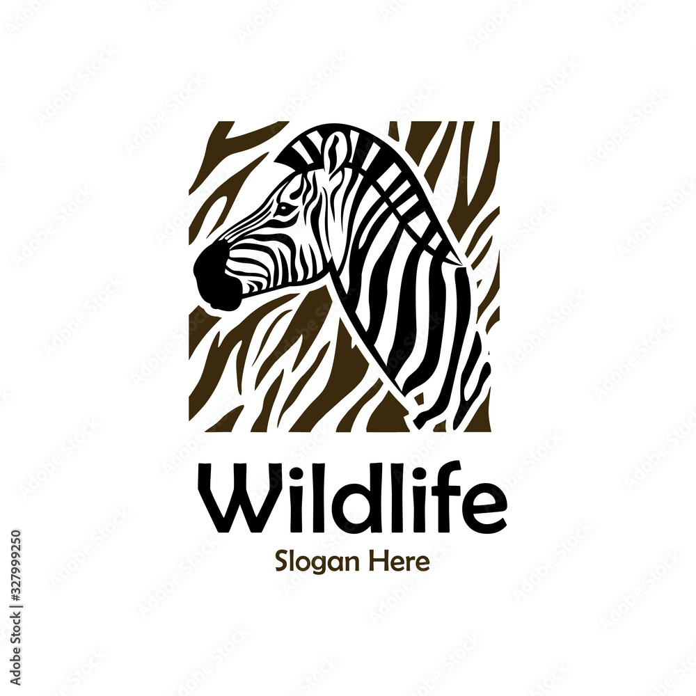 Zebra Animal Wildlife Square Pattern Abstract Illustration Icon Creative Logo Design Template Element Vector Zebra Animal Wildlife Square Pattern Abstract Illustration Icon Creative Logo Design Template Element Vector
