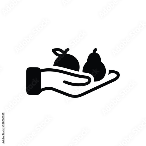 Black solid icon for instead 