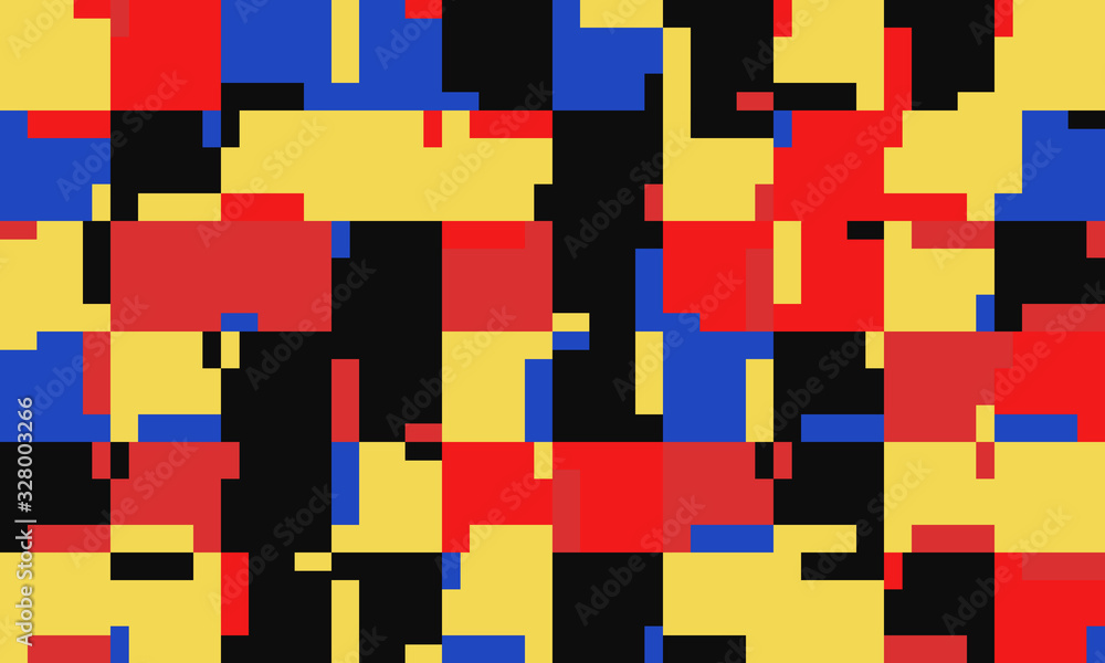 Fototapeta premium Deconstructed Abstract Vector Pattern Design