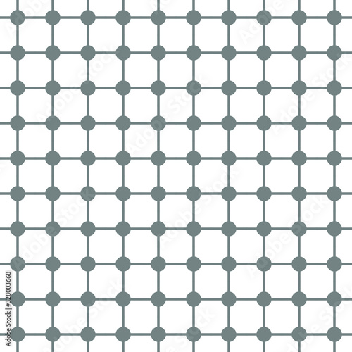 Seamless linear vector background. Cell pattern wallpaper. Graph.