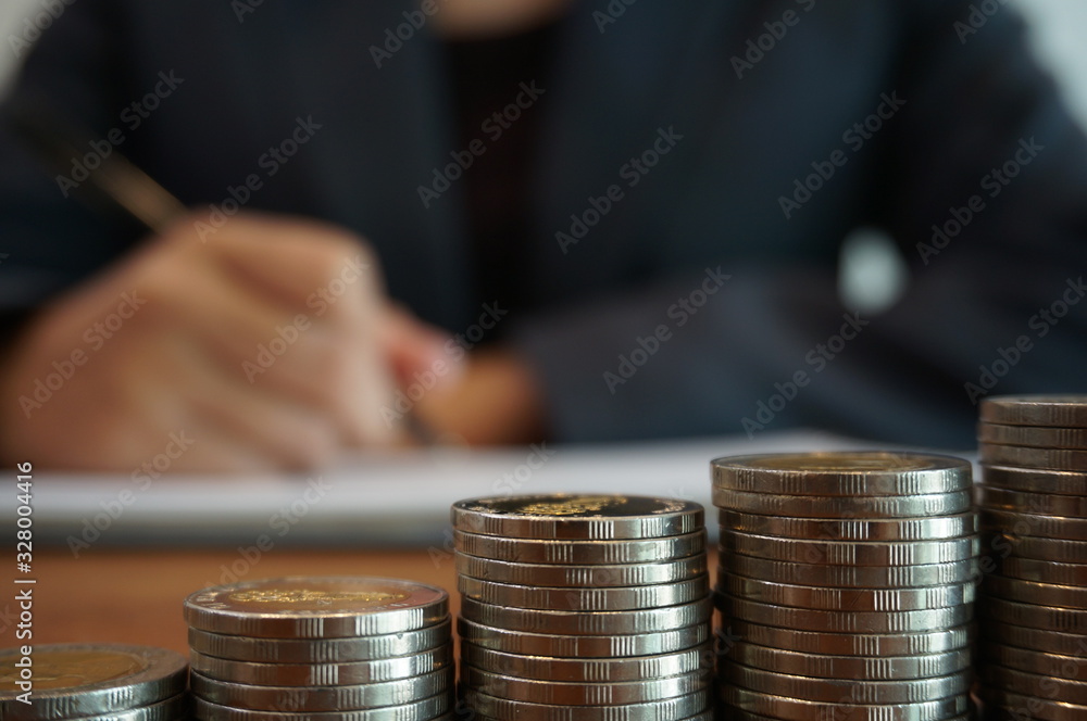 Money in finance accounting. Saving money concept. Money in finance accounting. Saving money concept.