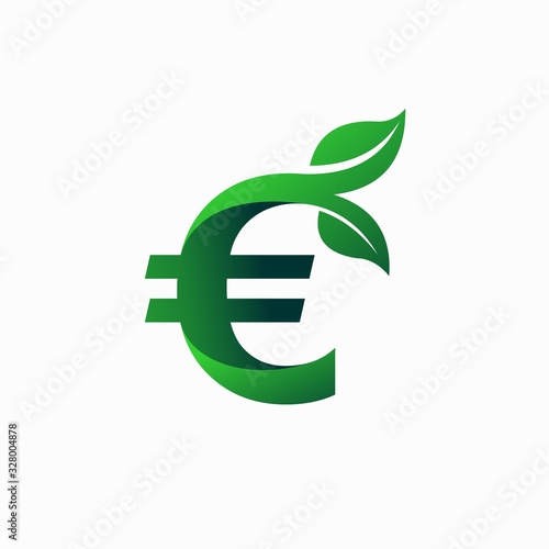 Tree logo that formed euro symbol