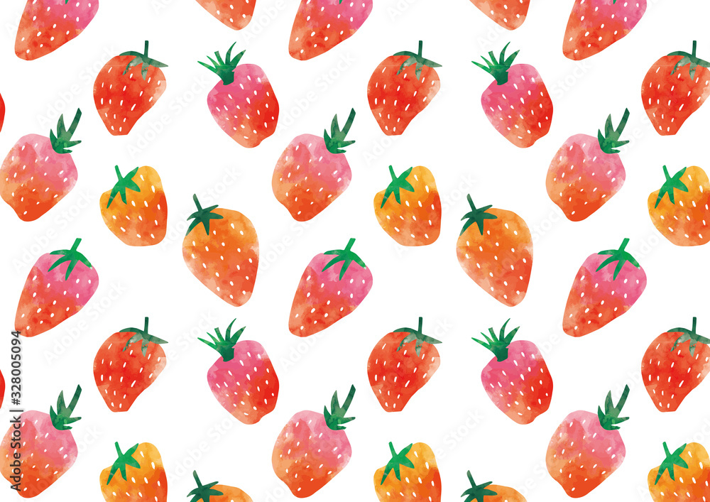 いちごイラスト背景パターン Stock Vector Adobe Stock いちごイラスト背景パターン Stock Vector Adobe Stock