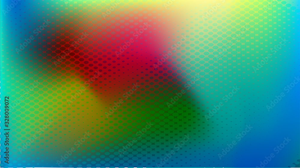 horizontal abstract glowing gradient colorful halftone vector background. perfect use for social media banner, web banner, landing page and other digital necessity