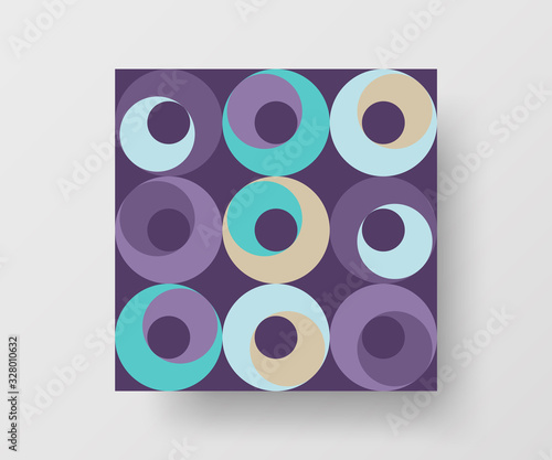 Amazing business advertisement vector mural art square banner mock up. Modern corporate abstract geometric illustration design layout background. Company identity quadrangle texture brochure template.