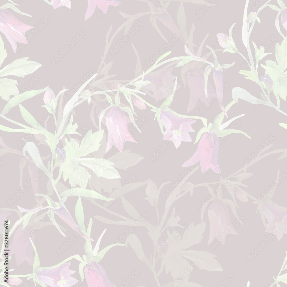 Watercolor bells. Pattern seamless . Image on white and color background. Watercolor bells. Pattern seamless . Image on white and color background.