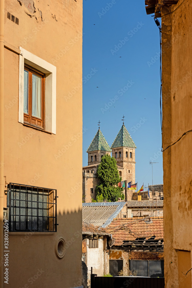 Medieval Toledo city street. Spain