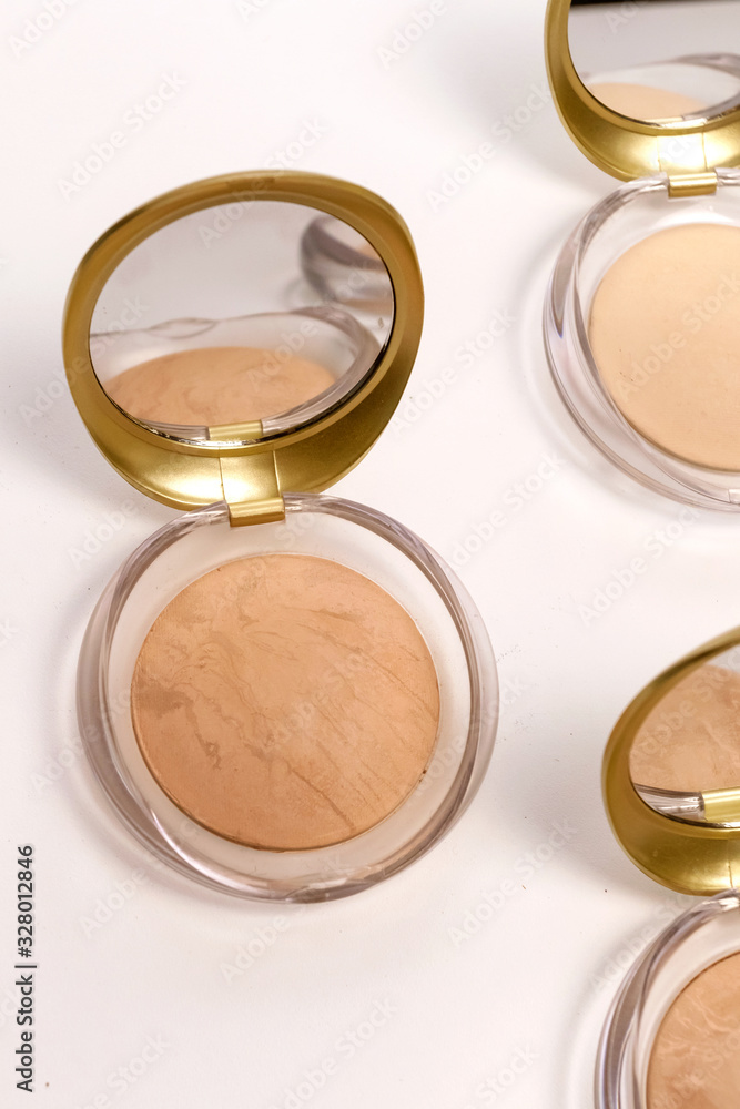Makeup powder. Professional cosmetics background. Makeup powder. Professional cosmetics background.