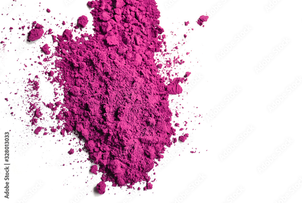 pink or magenta Powder, Makeup Blush Powder isolated on white background pink or magenta Powder, Makeup Blush Powder isolated on white background