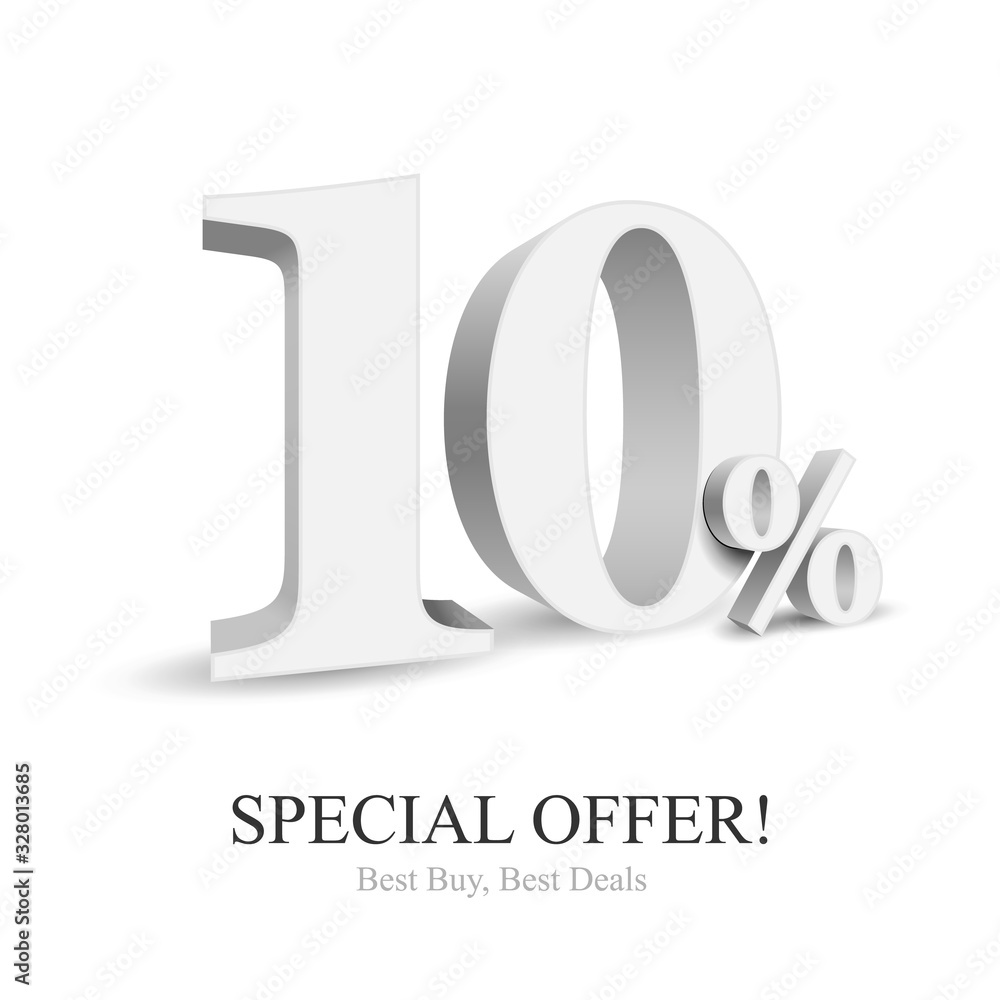 Up To 10 Off Special Offer Silver 3D Digits Banner, Template Ten Percent. Sale, Discount. Grayscale, Metal, Gray, Glossy Numbers. Illustration Isolated On White Background. Ready For Your Design. Up To 10 Off Special Offer Silver 3D Digits Banner, Template Ten Percent. Sale, Discount. Grayscale, Metal, Gray, Glossy Numbers. Illustration Isolated On White Background. Ready For Your Design.