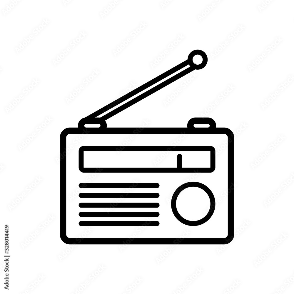 radio icon vector template radio icon vector template
