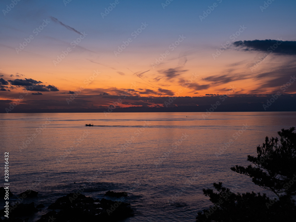 Obraz premium 荒崎公園 - 夕景