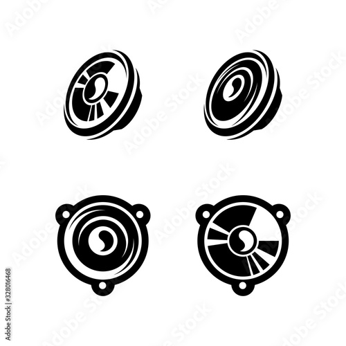 Speaker and Music Logo Vector