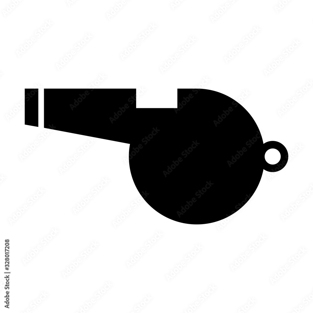 soccer referee whistle icon vector soccer referee whistle icon vector