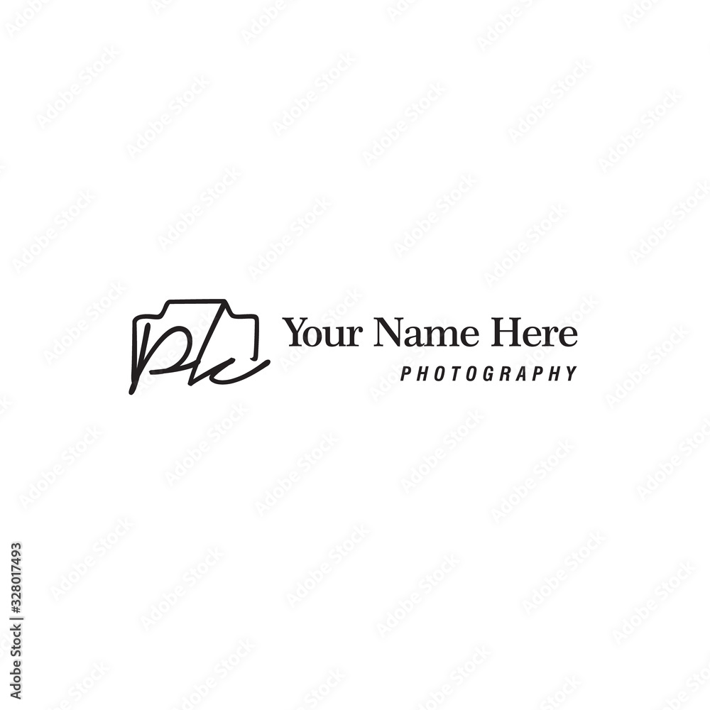 Pk Initial Signature Photography Logo Pk Initial Signature Photography Logo