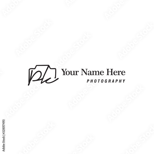 Pk Initial Signature Photography Logo