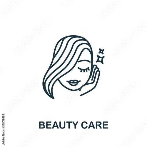 Beauty Care icon from spa therapy collection. Simple line element Beauty Care symbol for templates, web design and infographics