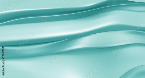 Abstract turquoise 3D background. 3D rendering.