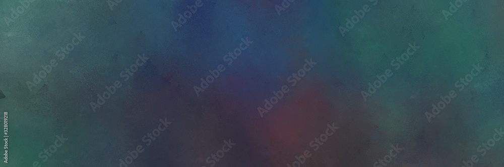 dark slate gray, dim gray and very dark violet colored vintage abstract painted background with space for text or image. can be used as horizontal header or banner orientation